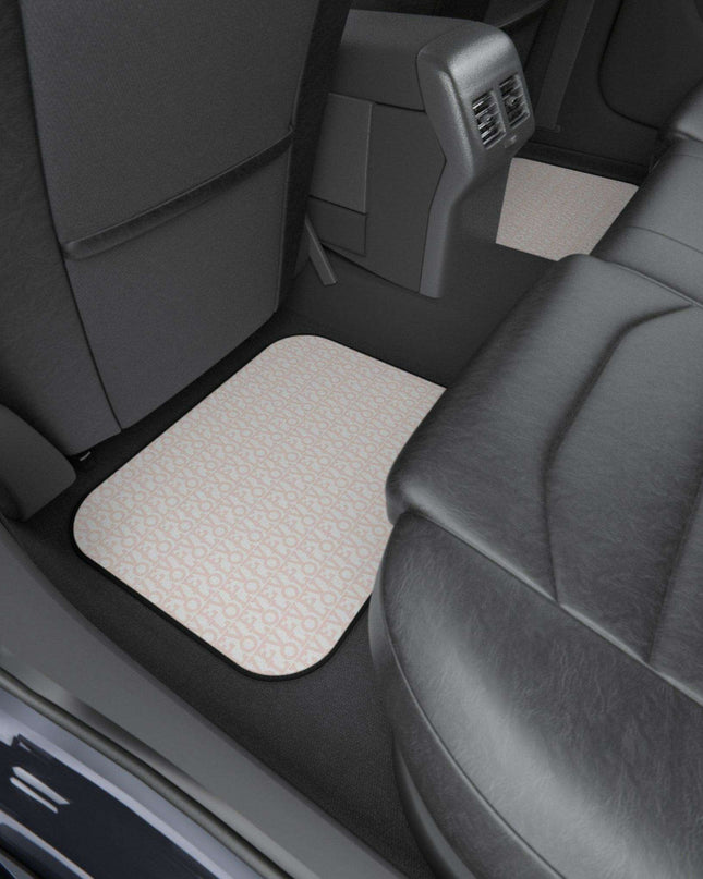 Elegant Monogrammed LOVE Car Floor Mats - Full Luxury Set for Your Vehicle
