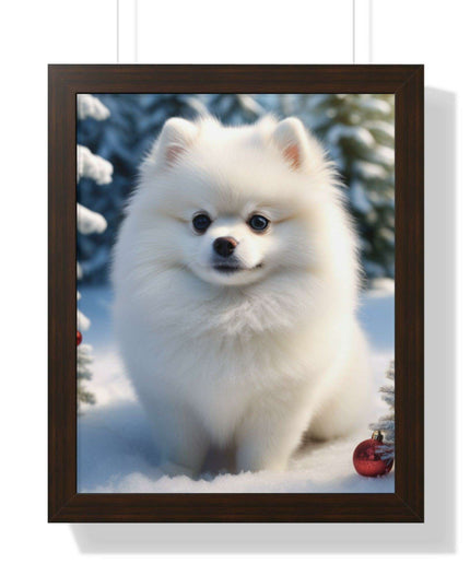 Eco-Friendly Winter Puppy Art Print Collection with Acrylic Protection