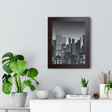 Eco-Chic Luxe Vertical Art Print with Sustainable MDF Frame