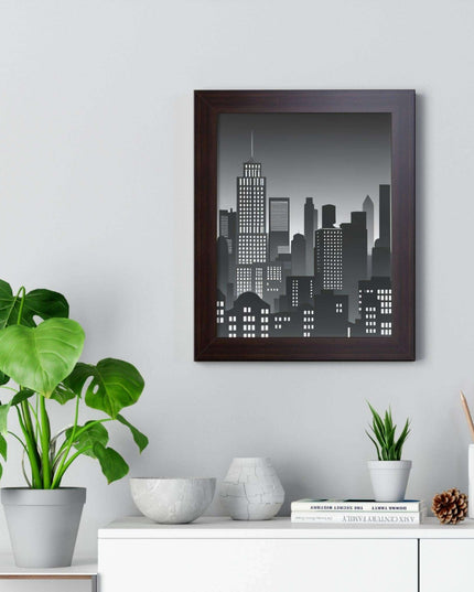 Eco-Chic Luxe Vertical Art Print with Sustainable MDF Frame