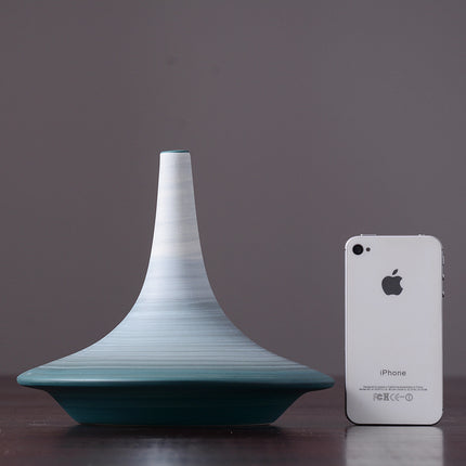 Modern Minimalist Ceramic Vase Handmade Abstract Painted Pottery Decoration