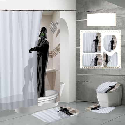 Peekaboo Studio Waterproof Digital Printing Polyester Bath Curtain