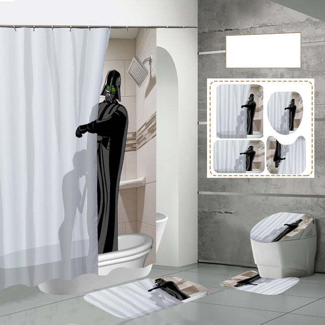 Peekaboo Studio Waterproof Digital Printing Polyester Bath Curtain