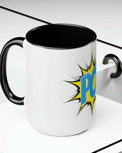 Sophisticated Dual-Hued Ceramic Coffee Mugs - Maison d'Elite Series