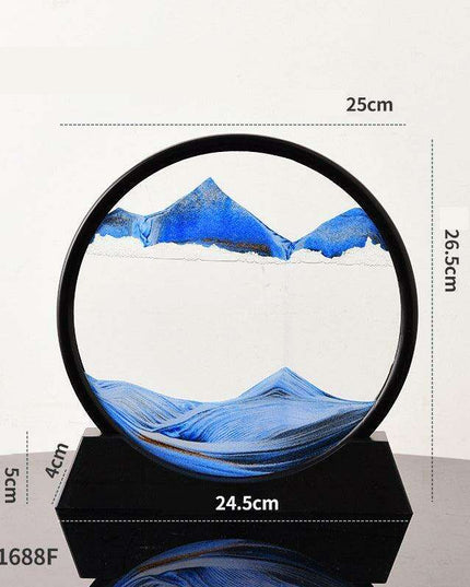 Mesmerizing 3D Glass Quicksand Art for a Tranquil Environment