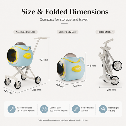 Portable Pet Travel Stroller — Aluminum Frame, Ventilation & Temperature Display Standard Strollers portable-pet-travel-stroller-ventilation-system-temp-display-aluminum-frame-cat-dog-carrier-360-wheels-for-travel-pet-products Pet Supplies > Pet Travel & Outdoors > Pet Strollers & Carriages