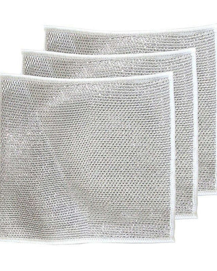 Microfiber Steel Wire Cleaning Cloths for Kitchen Dishes
