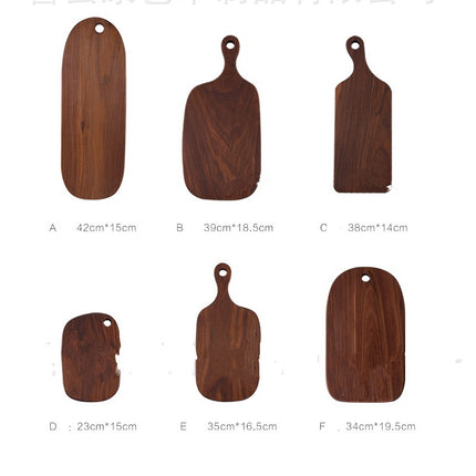 Hand Polished Black Walnut Chopping Board Set In Various Sizes