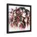 Elegant Whisper - Valentine Matte Canvas Art Piece with Black Pinewood Frame