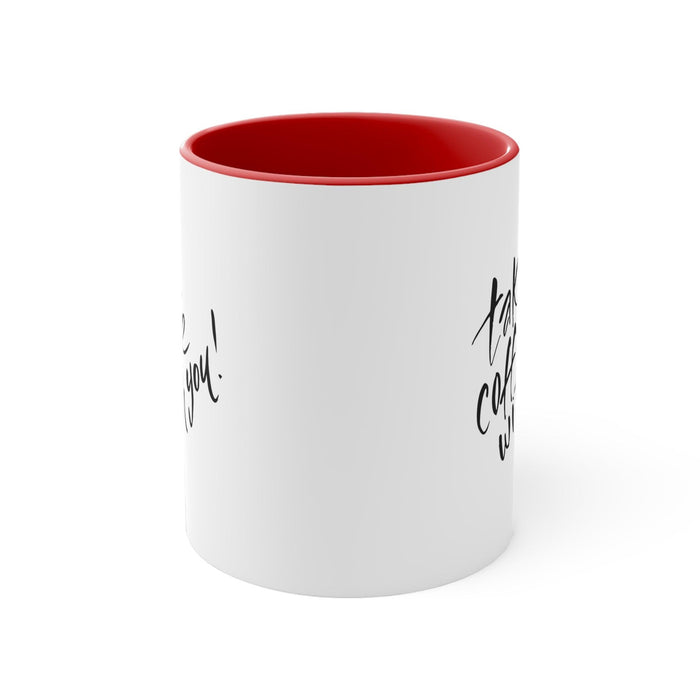 Colorful Accent Coffee Mug - 11oz Custom Two-Tone Design