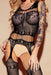 Floral Lace Suspender Bodystockings with a Teasing Twist