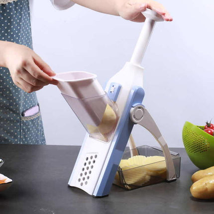 5 In 1 Kitchen Multifunctional Vegetable Cutter For Shred Slice Cut Grind Wave