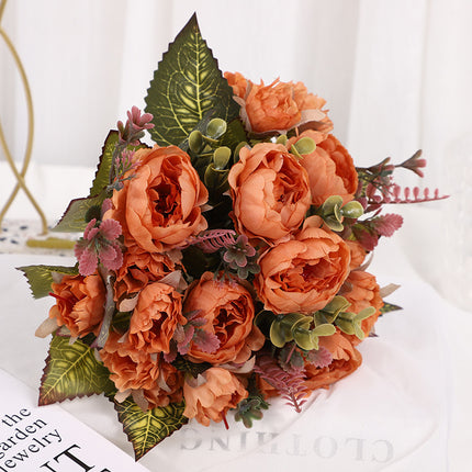Peekaboo Studio Artificial Peony Bouquet - Realistic & Durable Decor