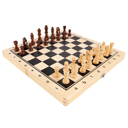 Magnetic Chess Set Folding Board For Chinese Xiangqi With Wooden Pieces