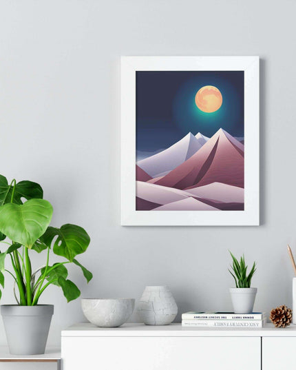 Celestial Harmony Framed Night Sky Artwork - Sustainable Chic for Your Living Space