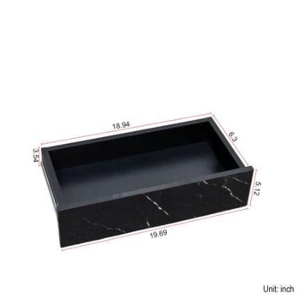 Peekaboo Studio 6.93" High LED Modern Coffee Table with Color Changing
