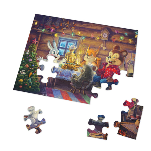 Christmas Holiday Jigsaw Puzzle - Interactive Family Fun