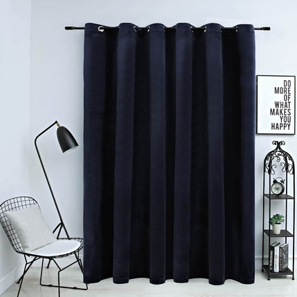 blackout curtain with metal eyelets, velvet. blackout curtain with