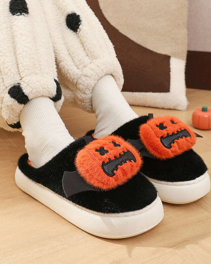Whimsical Winged Pumpkin Slippers for Cozy Nights
