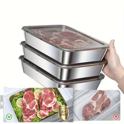 Peekaboo Studio Stainless Steel Sealed Food Storage Box - Airtight & D