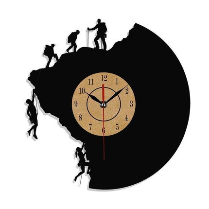 Elegant Vintage Vinyl Record Wall Clock with European Charm for Home Decor