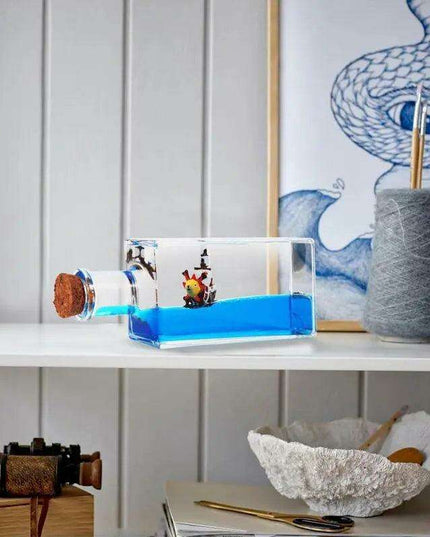 Nautical Tranquility: Enchanting Illusionary Boat Display | Coastal Home Décor & Gift Collection