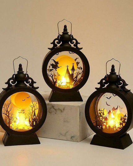 Enchanted Castle Lantern for Halloween - Elevate Your Spooky Atmosphere