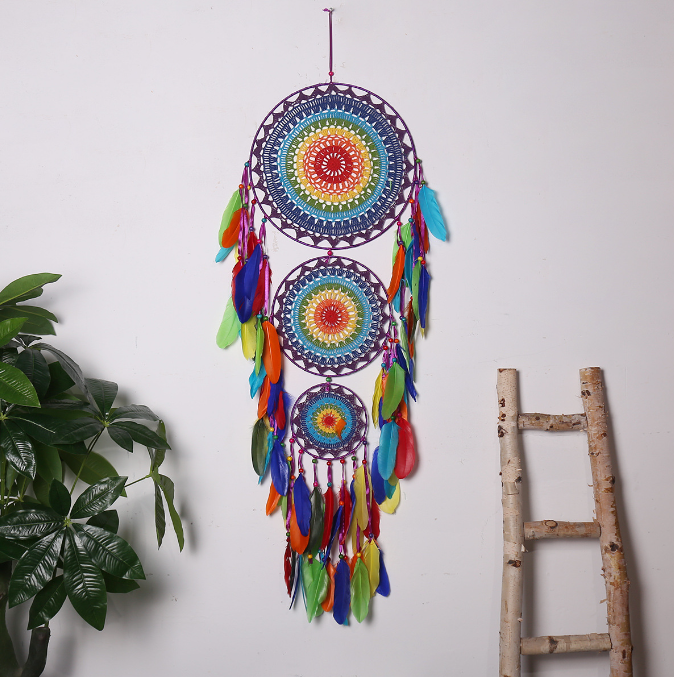 Indian Handcrafted Dream Catcher for Festive Home Decor and Cultural Significance