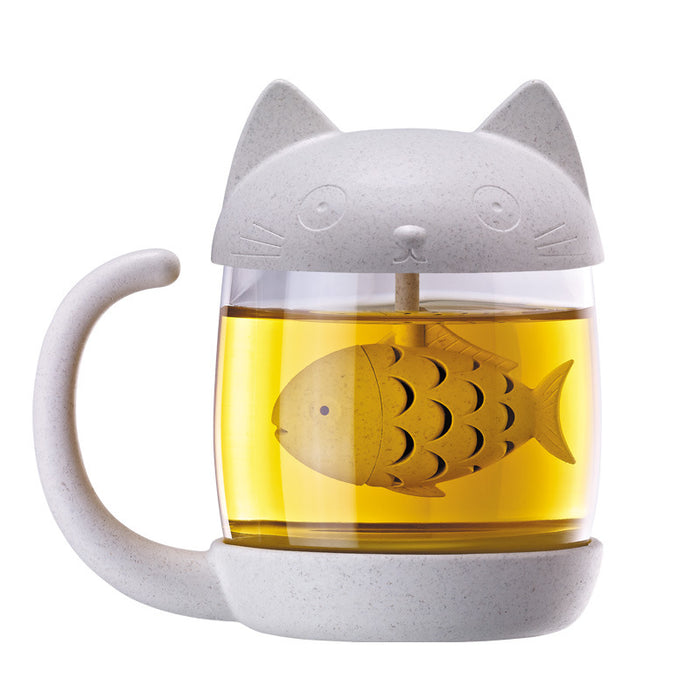 Whimsical Cartoon Tea Infusion Cup
