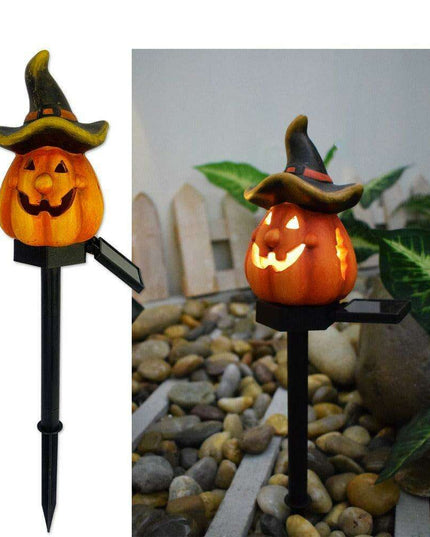 Ethereal Solar Skull Crow Lights for Enchanting Halloween Gardens