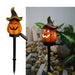 Ethereal Solar Skull Crow Lights for Enchanting Halloween Gardens