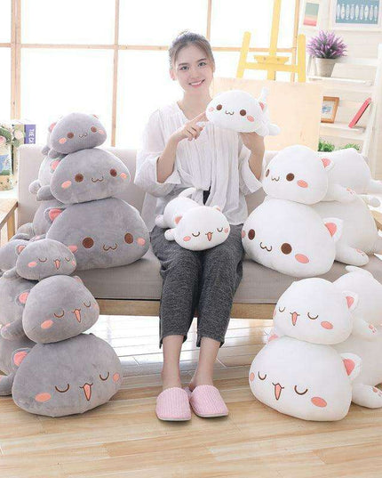 Purrfect Plush Cat Cuddle Cushion - Adorable Softness for Feline Fans