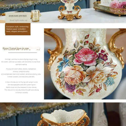 Luxury European Resin Accent Vase: A Touch of Elegance for Home Decor