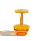 Wine glass brownish yellow
