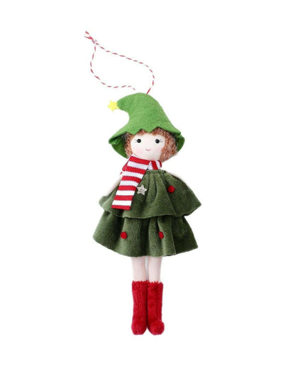Christmas Cake Dress Girl Doll Angel Pendant