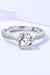 Luxurious 6-Prong Moissanite Ring Set with Elegant Presentation