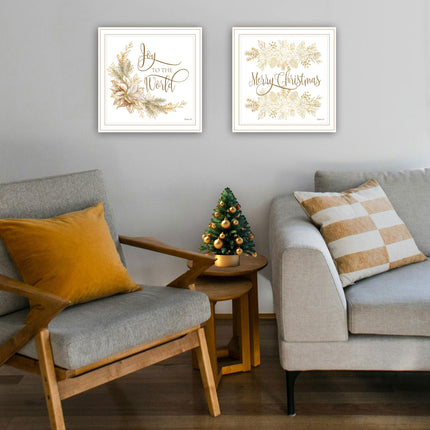 Mollie B 2-Piece Merry Christmas Wall Art Set - Framed Decor Print