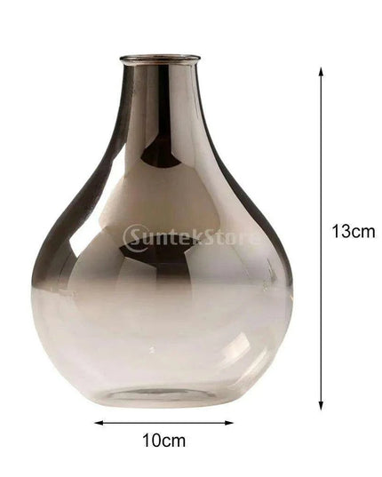 Sophisticated Ash Ombre Glass Vase - Chic Decorative Accent for Any Space