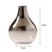 Elegant Ash Gradient Glass Vase - Versatile Home Decor Accent