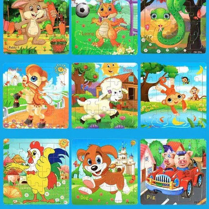 Montessori Interactive 3D Wooden Puzzle - Engaging Learning Toy for Young Adventurers