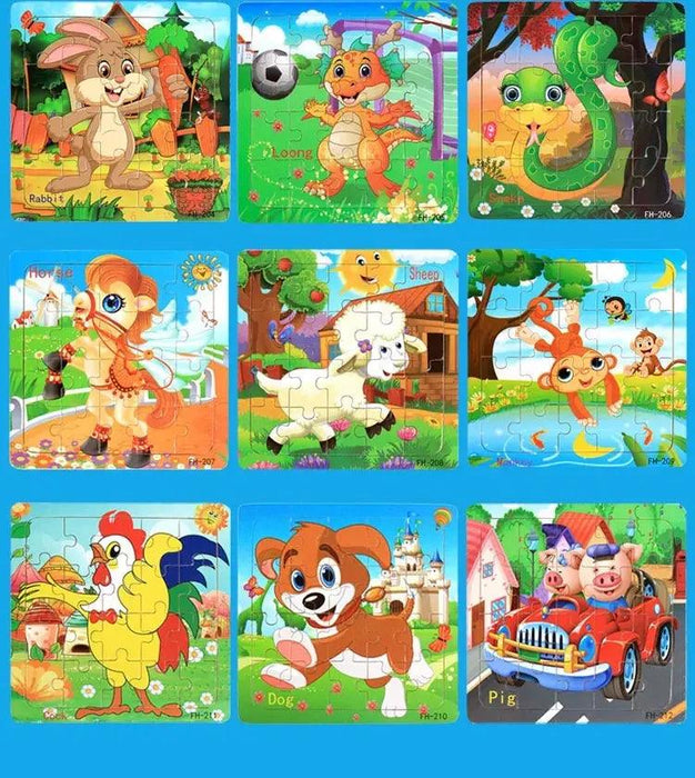 Montessori Interactive 3D Wooden Puzzle - Engaging Learning Toy for Young Adventurers