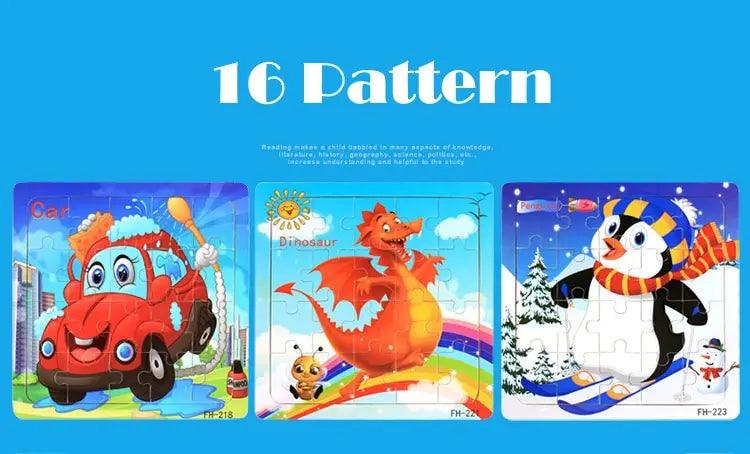 Montessori Interactive 3D Wooden Puzzle - Engaging Learning Toy for Young Adventurers
