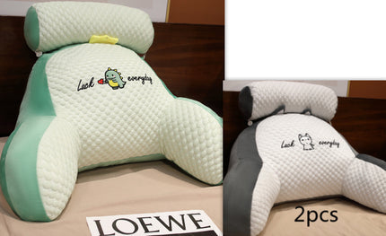 Sofa Fluffy Cushion Luncheon Pillow Triangle Reading Cushion Bedside S