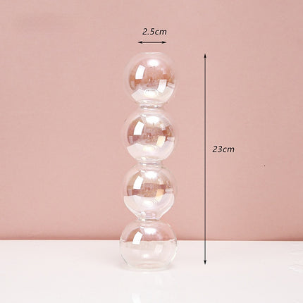 Colorful Glass Candle Holder For Living Room Table Decoration Gift