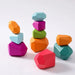 Colorful Wooden Building Blocks Kit for Creative Learning and Logical Development