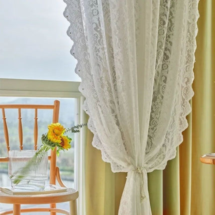 French Lace Sheer Curtain | Bedroom & Door Panel