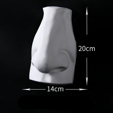 Five Sense Flower Resin Vase for Home Decor Centerpiece