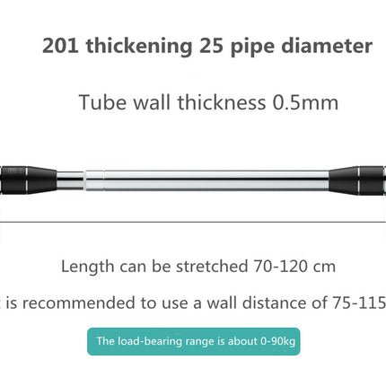 Punch-free Telescopic Rod Curtain Rod Bedroom Shower Curtain Rod Dryin