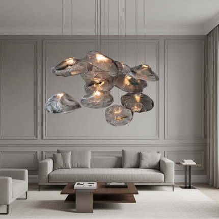 Postmodern Light Luxury Glass Decorative Chandelier