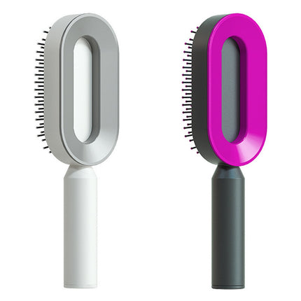 Self Cleaning Hair Brush For Women One-key Cleaning Hair Loss Airbag M